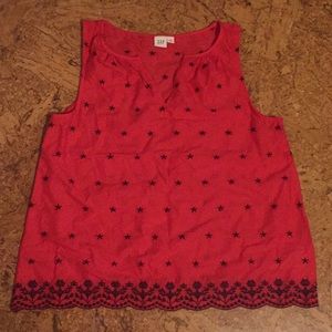 GAP tank , with blue trim